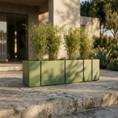 Jardinière Design Extérieur STRIPE - Bac à Fleurs Moderne
