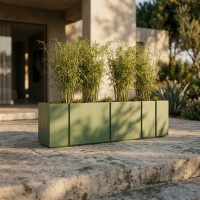Jardinière Design Extérieur STRIPE - Bac à Fleurs Moderne